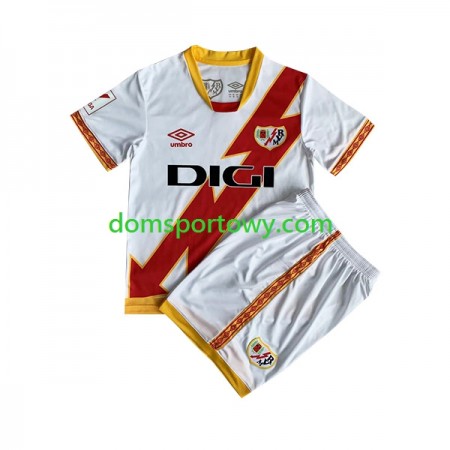 Koszulka Rayo Vallecano Dziecięcy Domowe Koszulki Piłkarskie 2023-2024 Krótki Rękaw